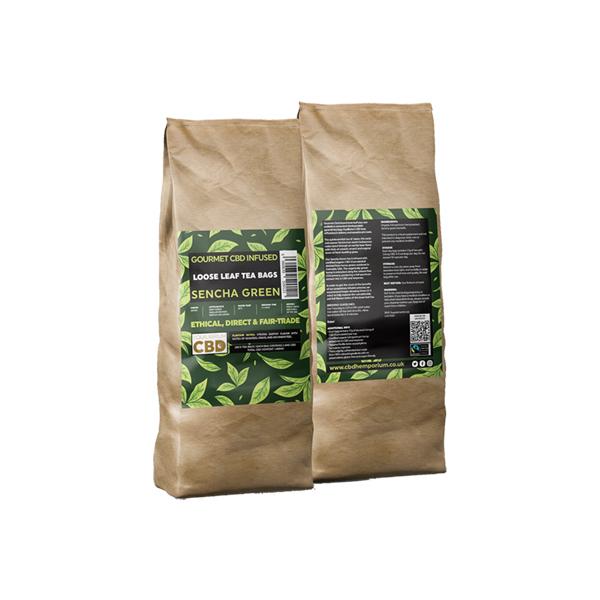 Equilibrium CBD Gourmet Loose 100 Tea Bags Bulk 340mg CBD – Sencha Green